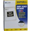 C-Line Products Shop Ticket Holders, Vinyl, Vertical, 11"x8-1/2", 50/BX, CL 50PK CLI80911